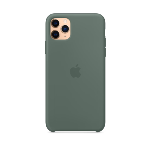 iPhone 11 Pro Max Silicone Case — Pine Green