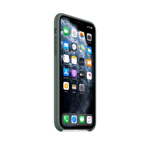 iPhone 11 Pro Max Silicone Case — Pine Green