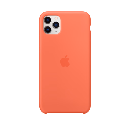 iPhone 11 Pro Max Silicone Case — Clementine (Orange)