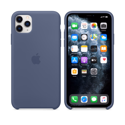 iPhone 11 Pro Max Silicone Case — Alaskan Blue