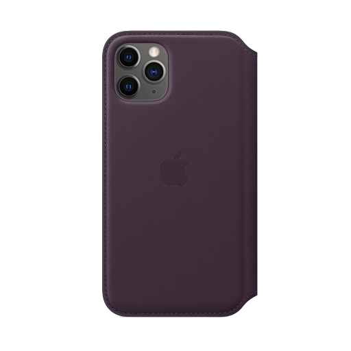 iPhone 11 Pro Leather Folio — Aubergine iPhone 11 Pro Leather Folio — Aubergine