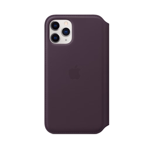 iPhone 11 Pro Leather Folio — Aubergine