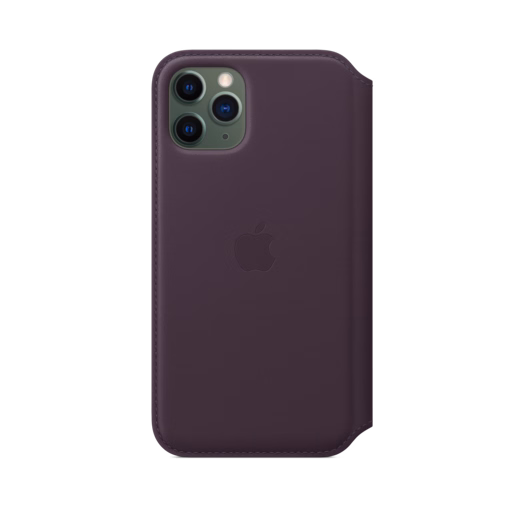 iPhone 11 Pro Leather Folio — Aubergine