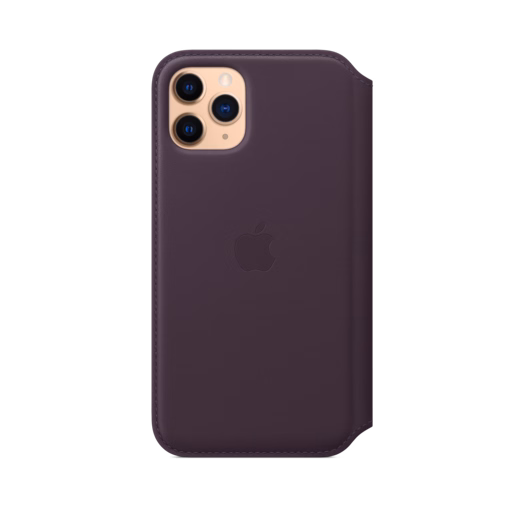 iPhone 11 Pro Leather Folio — Aubergine
