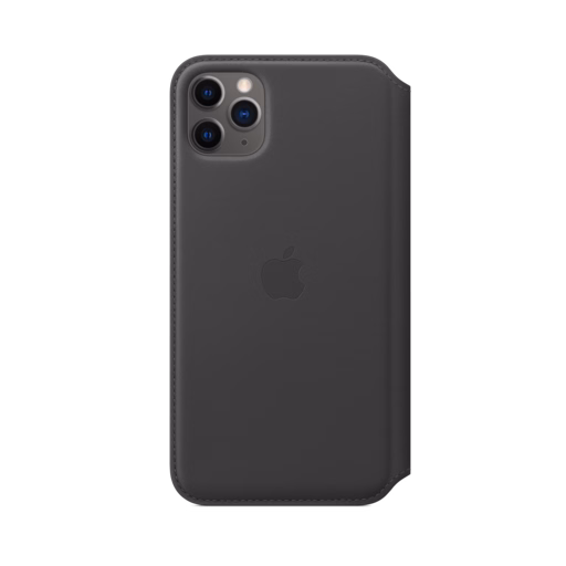iPhone 11 Pro Max Leather Folio — Black iPhone 11 Pro Max Leather Folio — Black