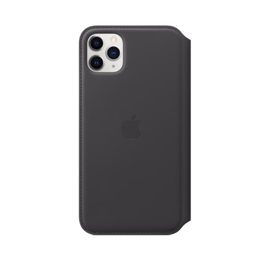 iPhone 11 Pro Max Leather Folio — Black