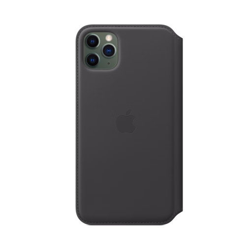 iPhone 11 Pro Max Leather Folio — Black