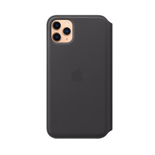iPhone 11 Pro Max Leather Folio — Black