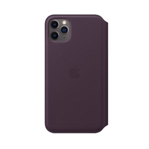 iPhone 11 Pro Max Leather Folio — Aubergine iPhone 11 Pro Max Leather Folio — Aubergine