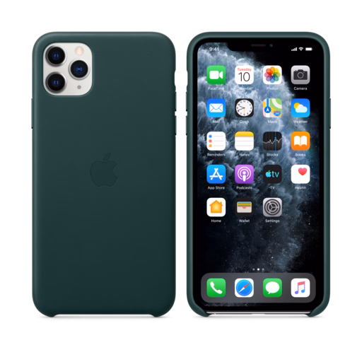 iPhone 11 Pro Max Leather Case — Forest Green