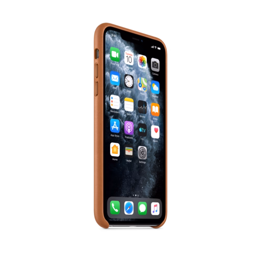 iPhone 11 Pro Max Leather Case — Saddle Brown