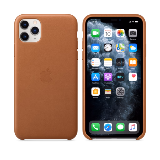 iPhone 11 Pro Max Leather Case — Saddle Brown