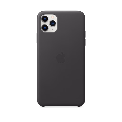 iPhone 11 Pro Max Leather Case — Black