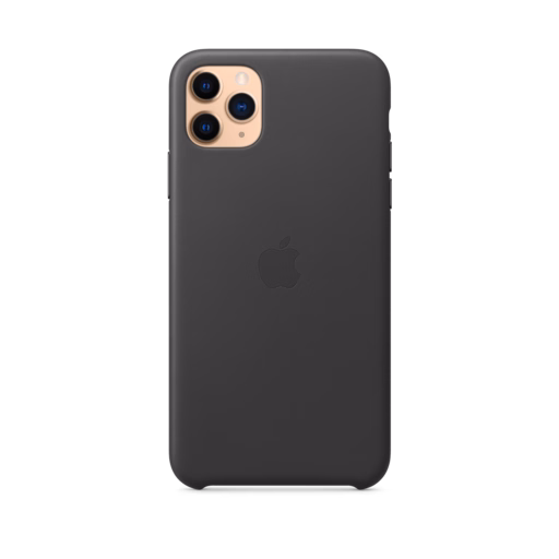 iPhone 11 Pro Max Leather Case — Black