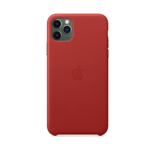 iPhone 11 Pro Max Leather Case — (PRODUCT)RED