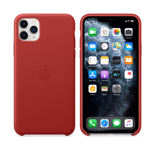iPhone 11 Pro Max Leather Case — (PRODUCT)RED