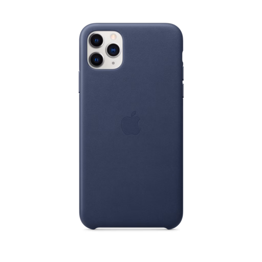 iPhone 11 Pro Max Leather Case — Midnight Blue