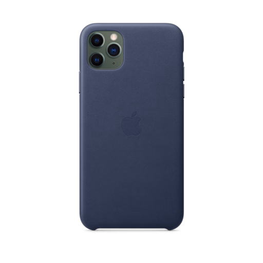 iPhone 11 Pro Max Leather Case — Midnight Blue