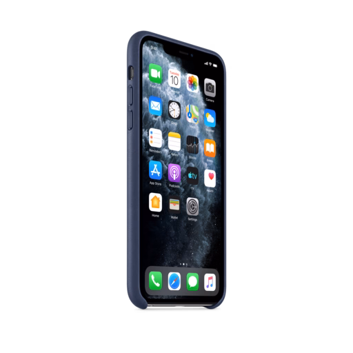 iPhone 11 Pro Max Leather Case — Midnight Blue