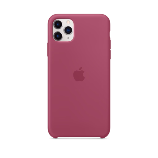 iPhone 11 Pro Max Silicone Case — Pomegranate
