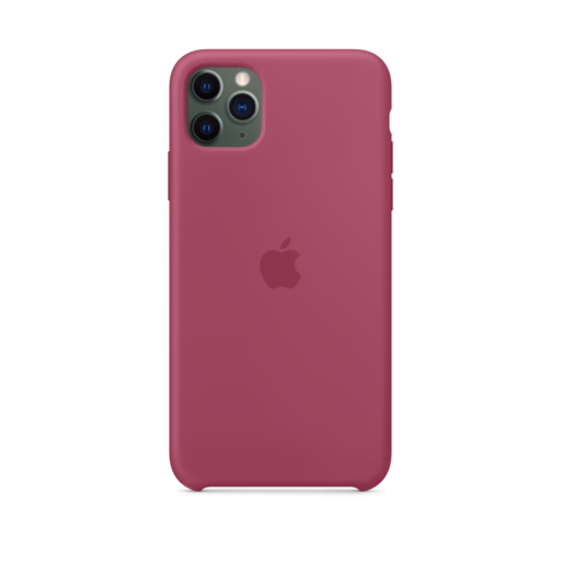 iPhone 11 Pro Max Silicone Case — Pomegranate