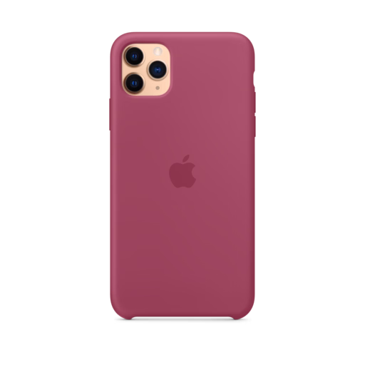 iPhone 11 Pro Max Silicone Case — Pomegranate