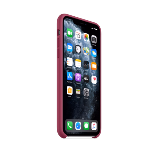 iPhone 11 Pro Max Silicone Case — Pomegranate