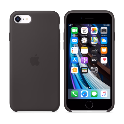iPhone SE Silicone Case — Black