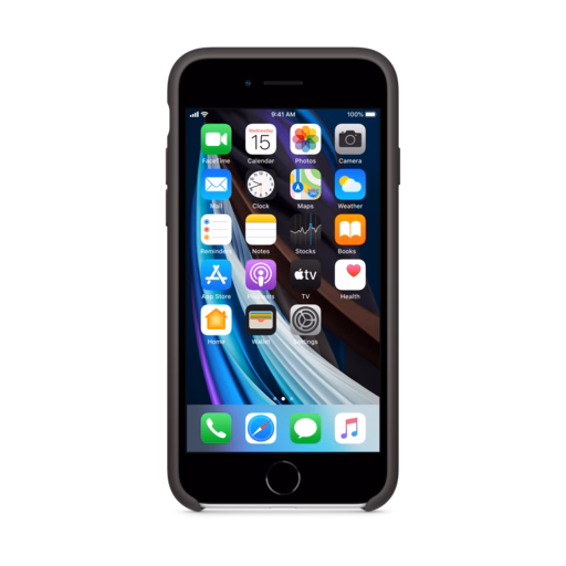 iPhone SE Silicone Case — Black