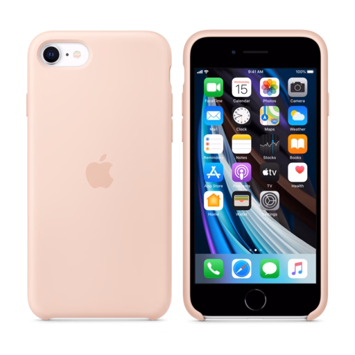 iPhone SE Silicone Case — Pink Sand