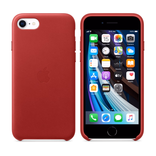 iPhone SE Leather Case — (PRODUCT)RED