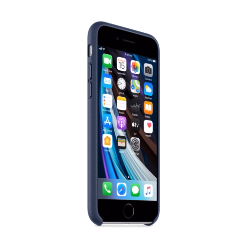 iPhone SE Leather Case — Midnight Blue