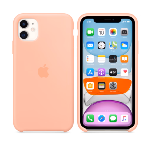 iPhone 11 Silicone Case — Grapefruit