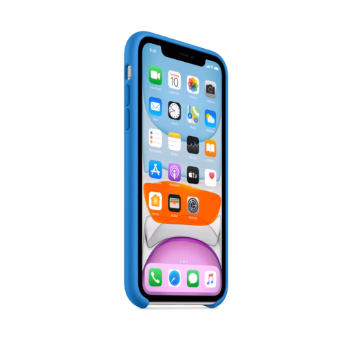 iPhone 11 Silicone Case — Surf Blue