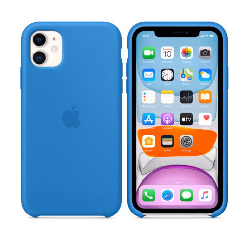 iPhone 11 Silicone Case — Surf Blue