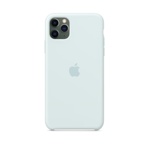 iPhone 11 Pro Max Silicone Case — Seafoam