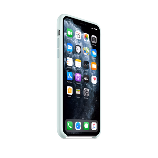 iPhone 11 Pro Max Silicone Case — Seafoam