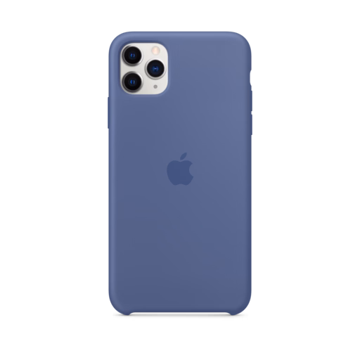 iPhone 11 Pro Max Silicone Case — Linen Blue