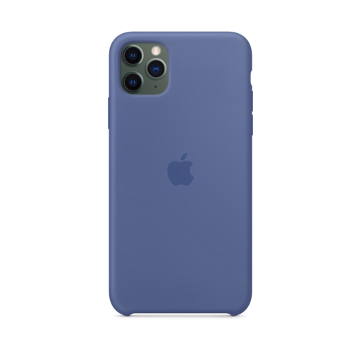 iPhone 11 Pro Max Silicone Case — Linen Blue