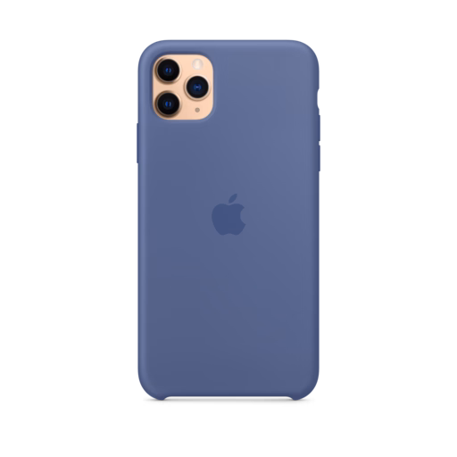 iPhone 11 Pro Max Silicone Case — Linen Blue