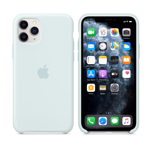 iPhone 11 Pro Silicone Case — Seafoam