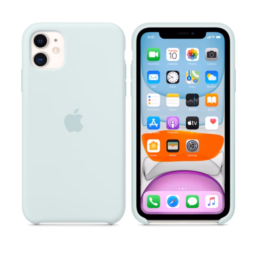 iPhone 11 Silicone Case — Seafoam