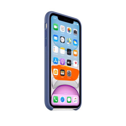 iPhone 11 Silicone Case — Linen Blue