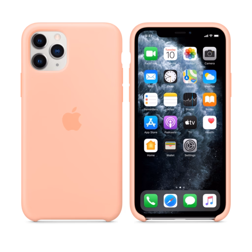 iPhone 11 Pro Silicone Case — Grapefruit