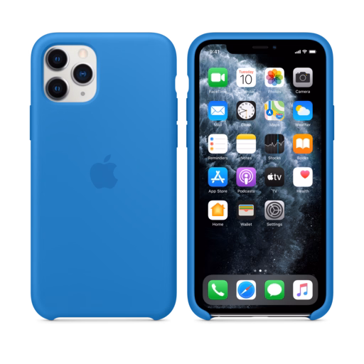 iPhone 11 Pro Silicone Case — Surf Blue