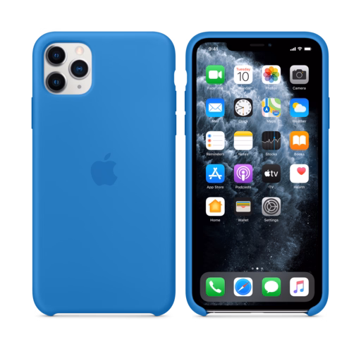 iPhone 11 Pro Max Silicone Case — Surf Blue