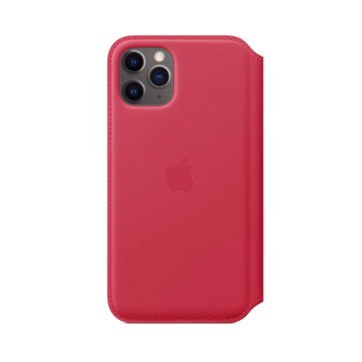 iPhone 11 Pro Leather Folio — Raspberry iPhone 11 Pro Leather Folio — Raspberry