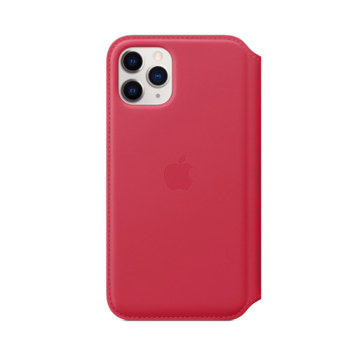 iPhone 11 Pro Leather Folio — Raspberry