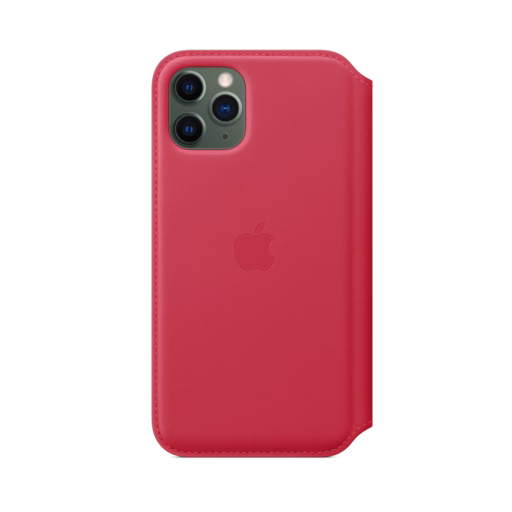 iPhone 11 Pro Leather Folio — Raspberry