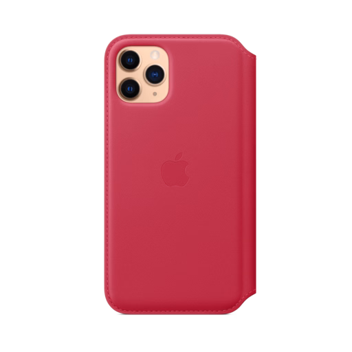 iPhone 11 Pro Leather Folio — Raspberry